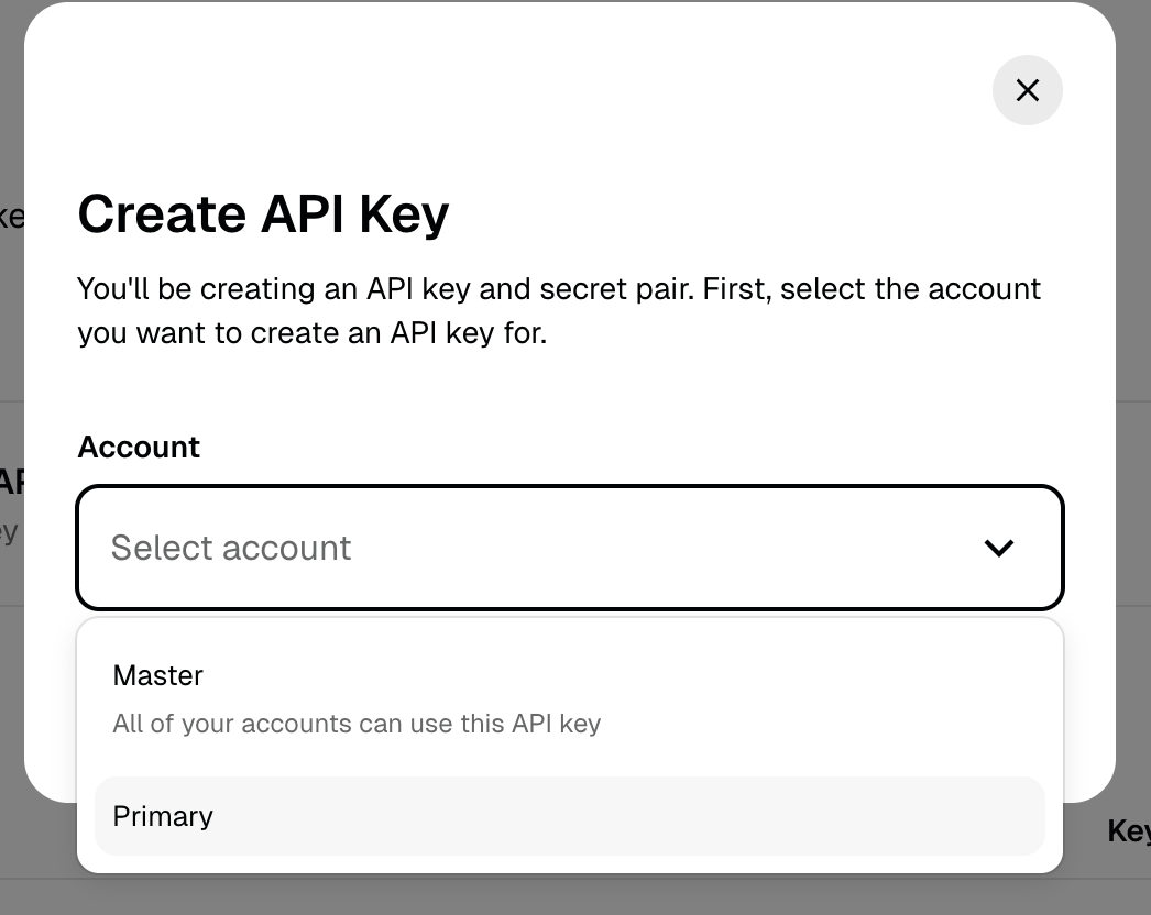 Pick the primary account