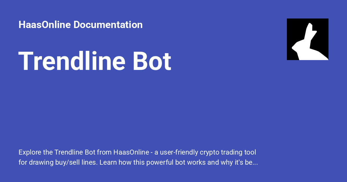 Line Tracking Bot Trendline Bot - HaasOnline Documentation