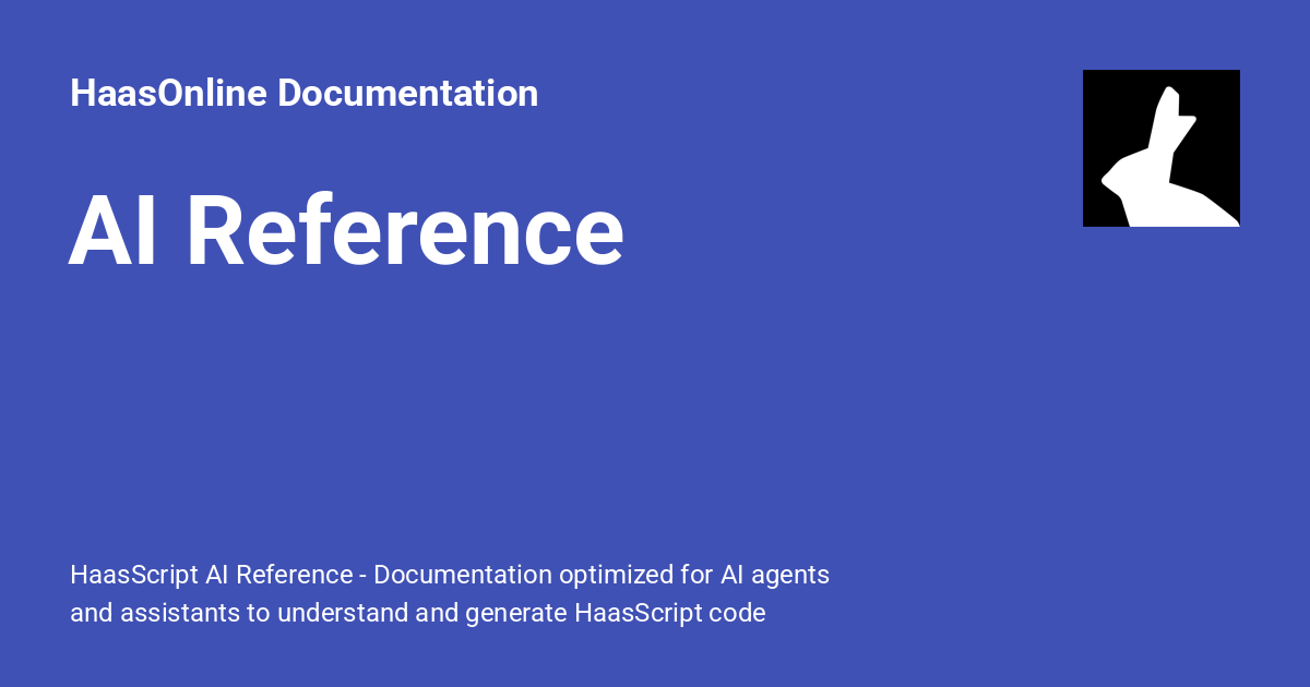 AI Reference - HaasOnline Documentation