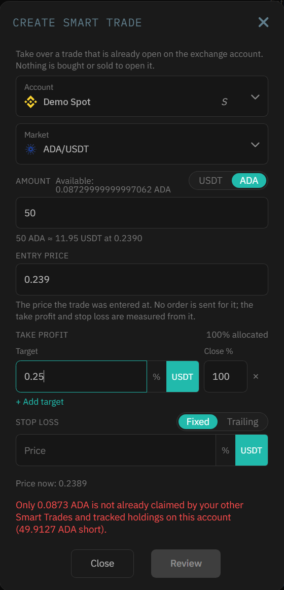 A refusal: not enough unclaimed coins