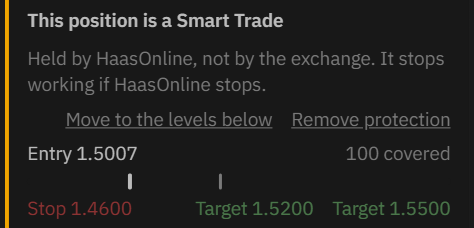 This position is a Smart Trade