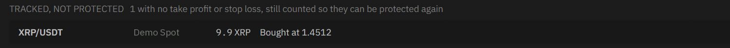 Order Overview: tracked, not protected